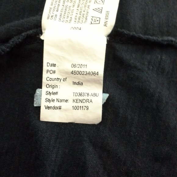 Gloria Vanderbilt womens top Size L Dark blue Lace - Picture 4 of 10